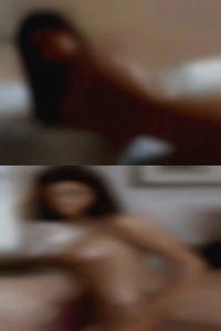 Nude girls shooting pool.